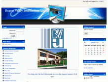 Tablet Screenshot of moodle.bviu.org